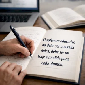 El software educativo no debe ser una talla única, sino un traje a medida para cada alumno